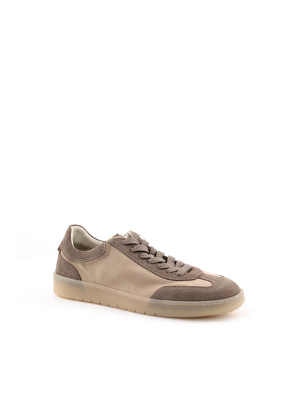 Sneakers Vueva in pelle fango da uomo dal design essenziale