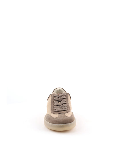 Sneakers Vueva in pelle fango da uomo dal design essenziale
