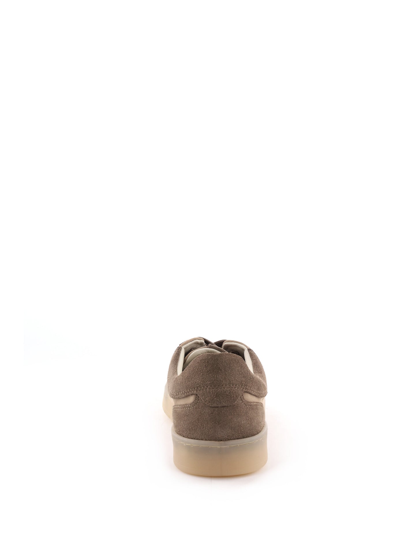 Sneakers Vueva in pelle fango da uomo dal design essenziale