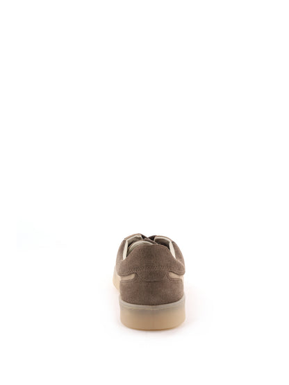 Sneakers Vueva in pelle fango da uomo dal design essenziale