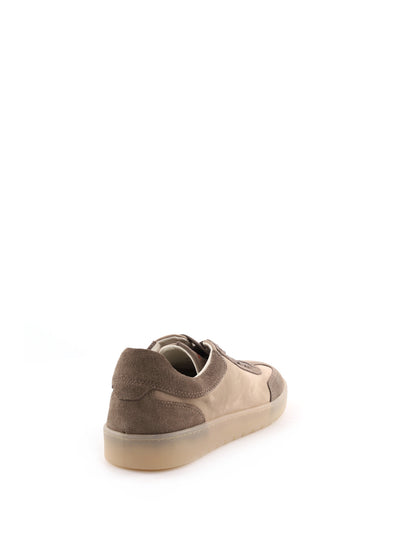Sneakers Vueva in pelle fango da uomo dal design essenziale