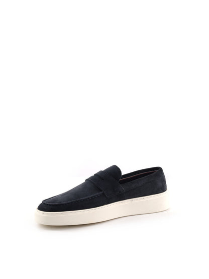 Vueva mocassini da uomo in camoscio blu casual