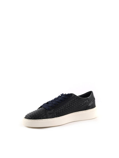 Sneakers Vueva stringate da uomo in blu navy casual