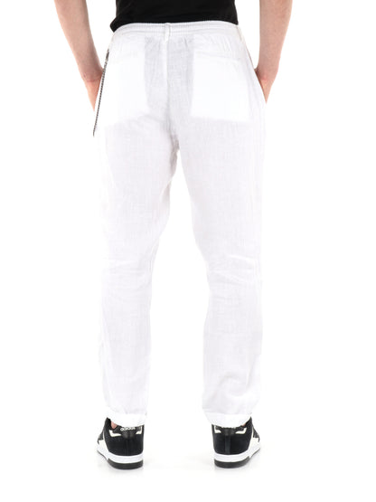 Pantaloni in lino bianco Navona Catena da uomo, eleganza e comfort estivo