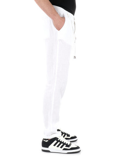 Pantaloni in lino bianco Navona Catena da uomo, eleganza e comfort estivo