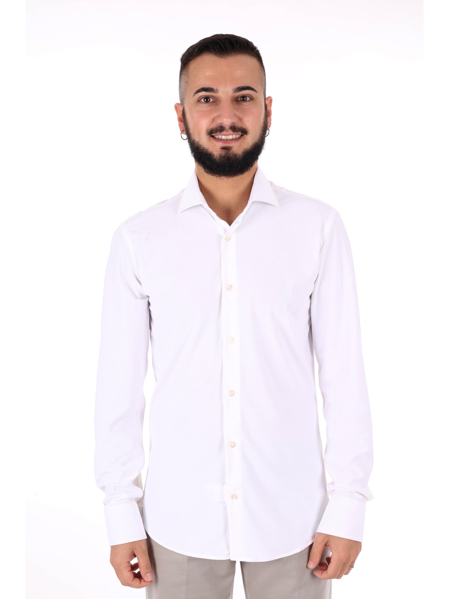Camicia FB New Infinity da uomo bianca elegante e versatile