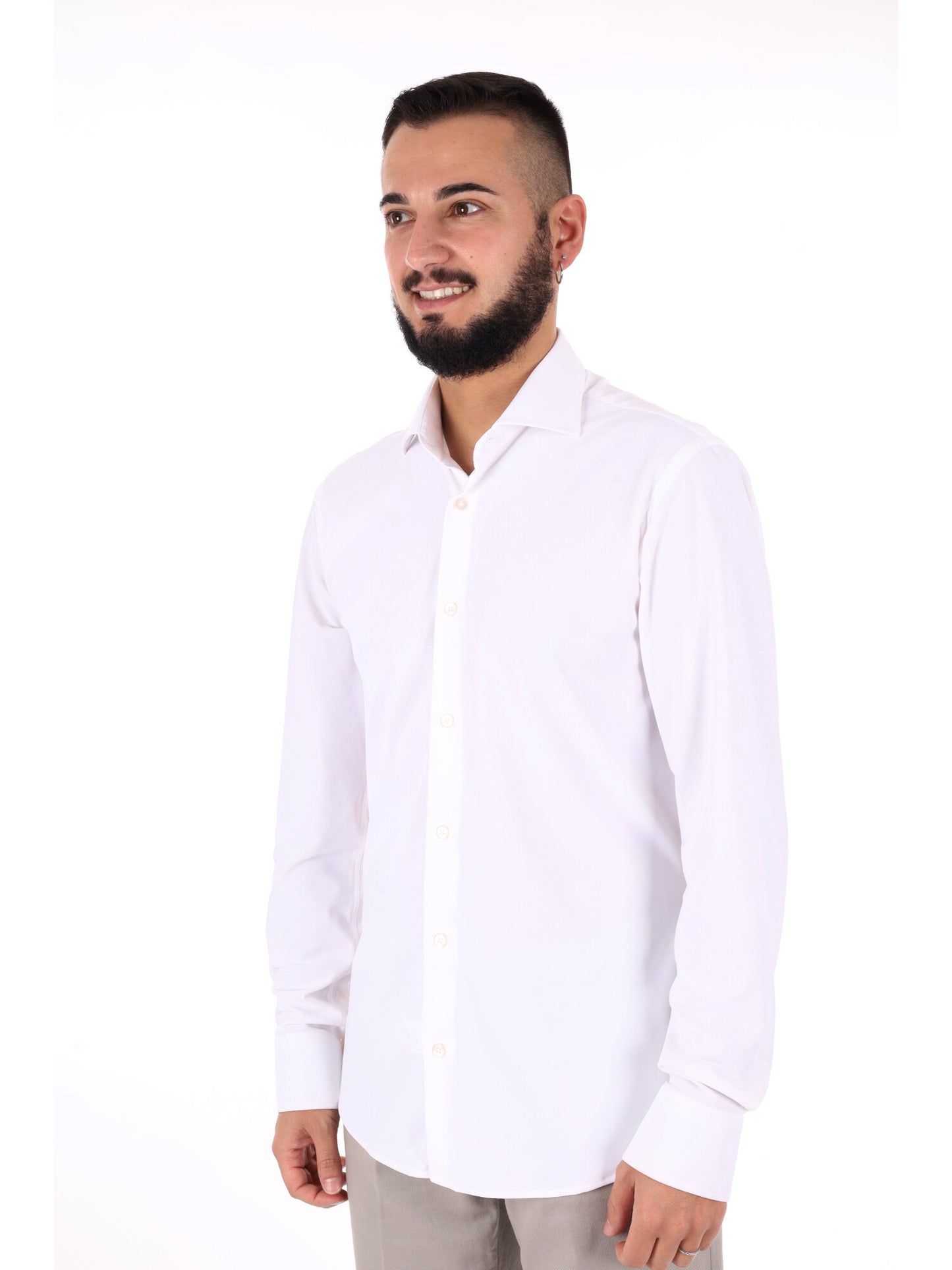 Camicia FB New Infinity da uomo bianca elegante e versatile