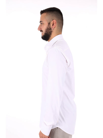 Camicia FB New Infinity da uomo bianca elegante e versatile