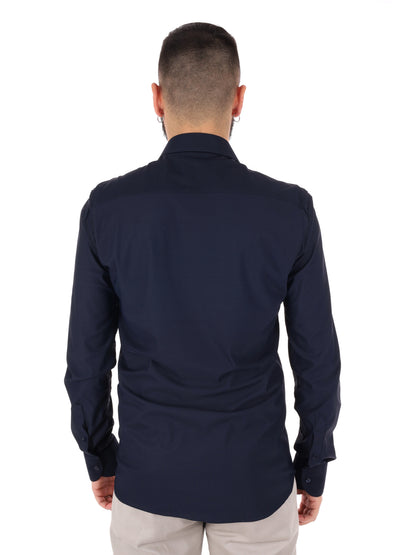 Camicia da uomo FB New Infinity in blu per la primavera-estate