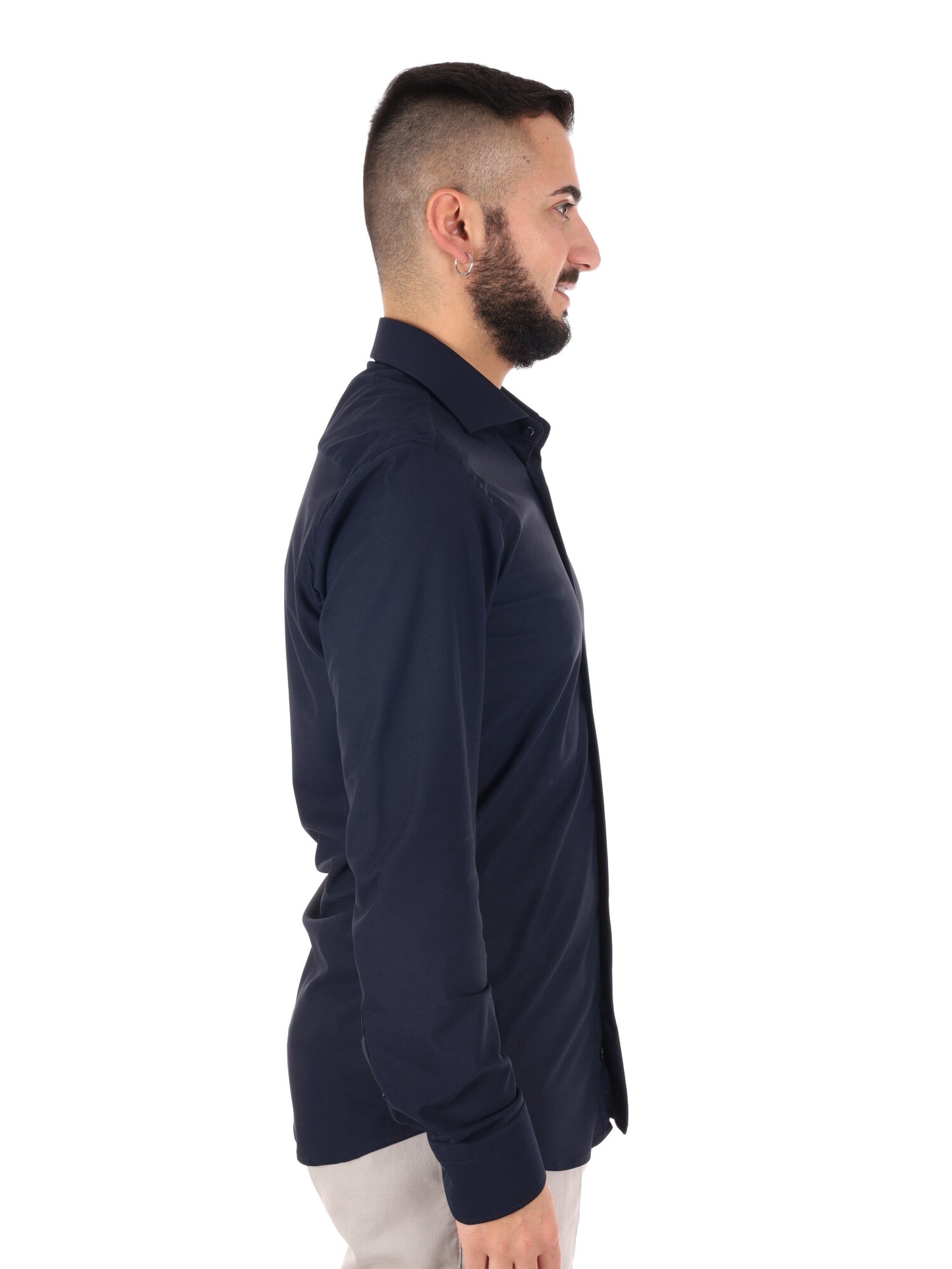 Camicia da uomo FB New Infinity in blu per la primavera-estate