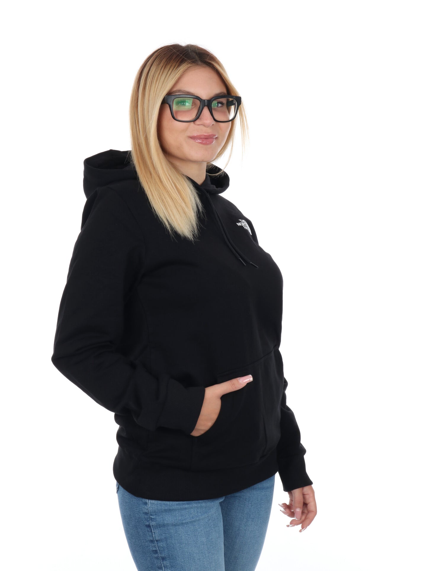 FELPA CON CAPPUCCIO THE NORTH FACE DONNA NERO