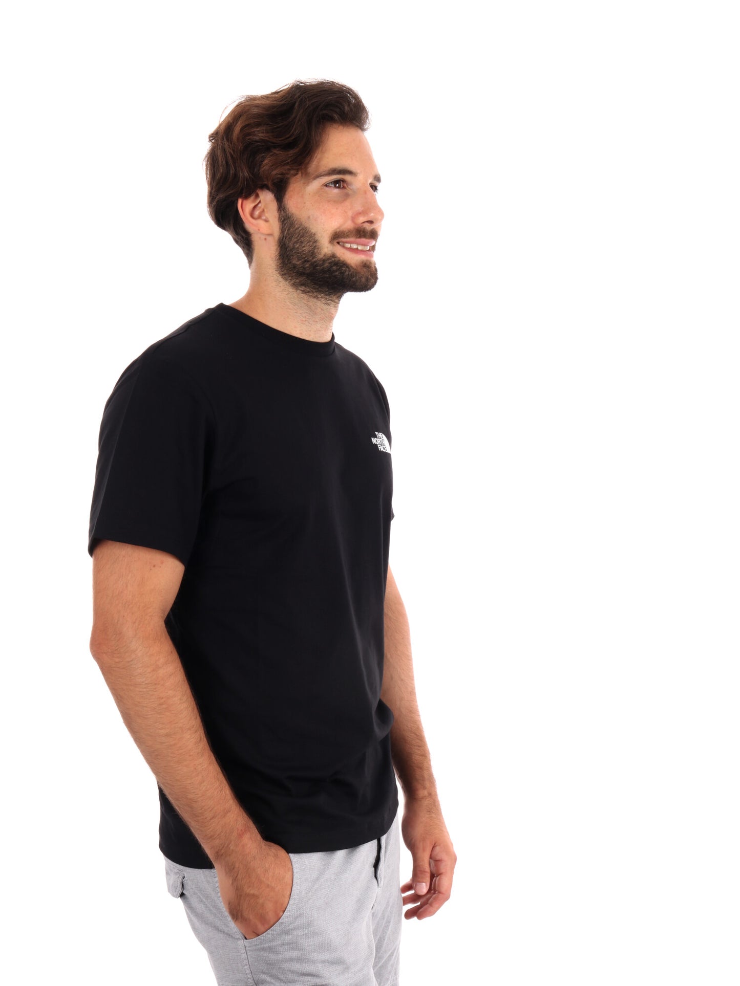 T-SHIRT BLANCA THE NORTH FACE DA UOMO NERO