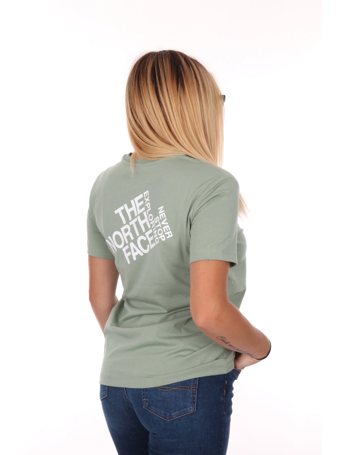 T-SHIRT GIROCOLLO BASIC DA DONNA SALVIA