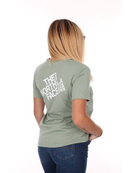 T-SHIRT GIROCOLLO BASIC DA DONNA SALVIA
