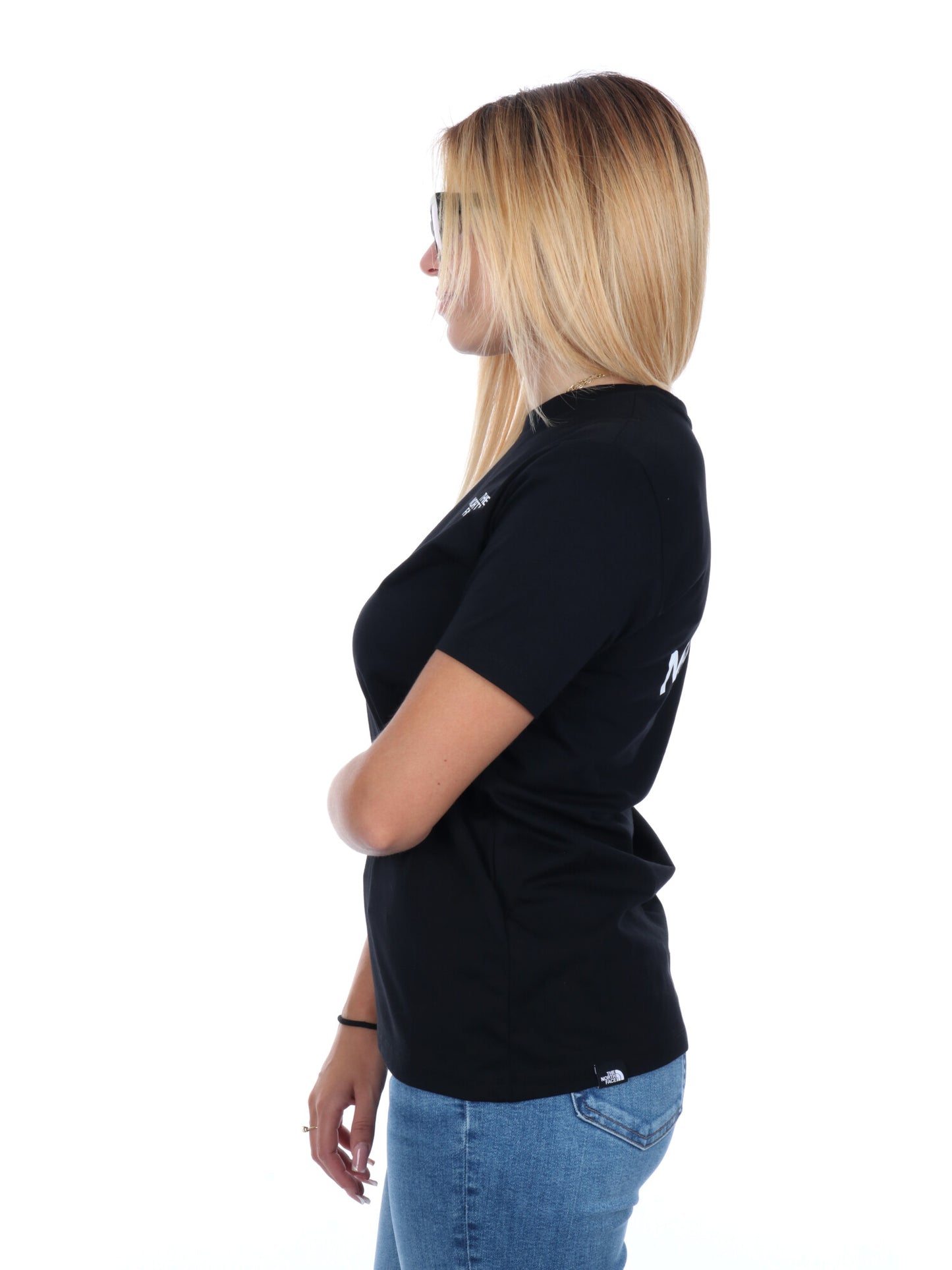 T-SHIRT GIROCOLLO BASIC DA DONNA NERO