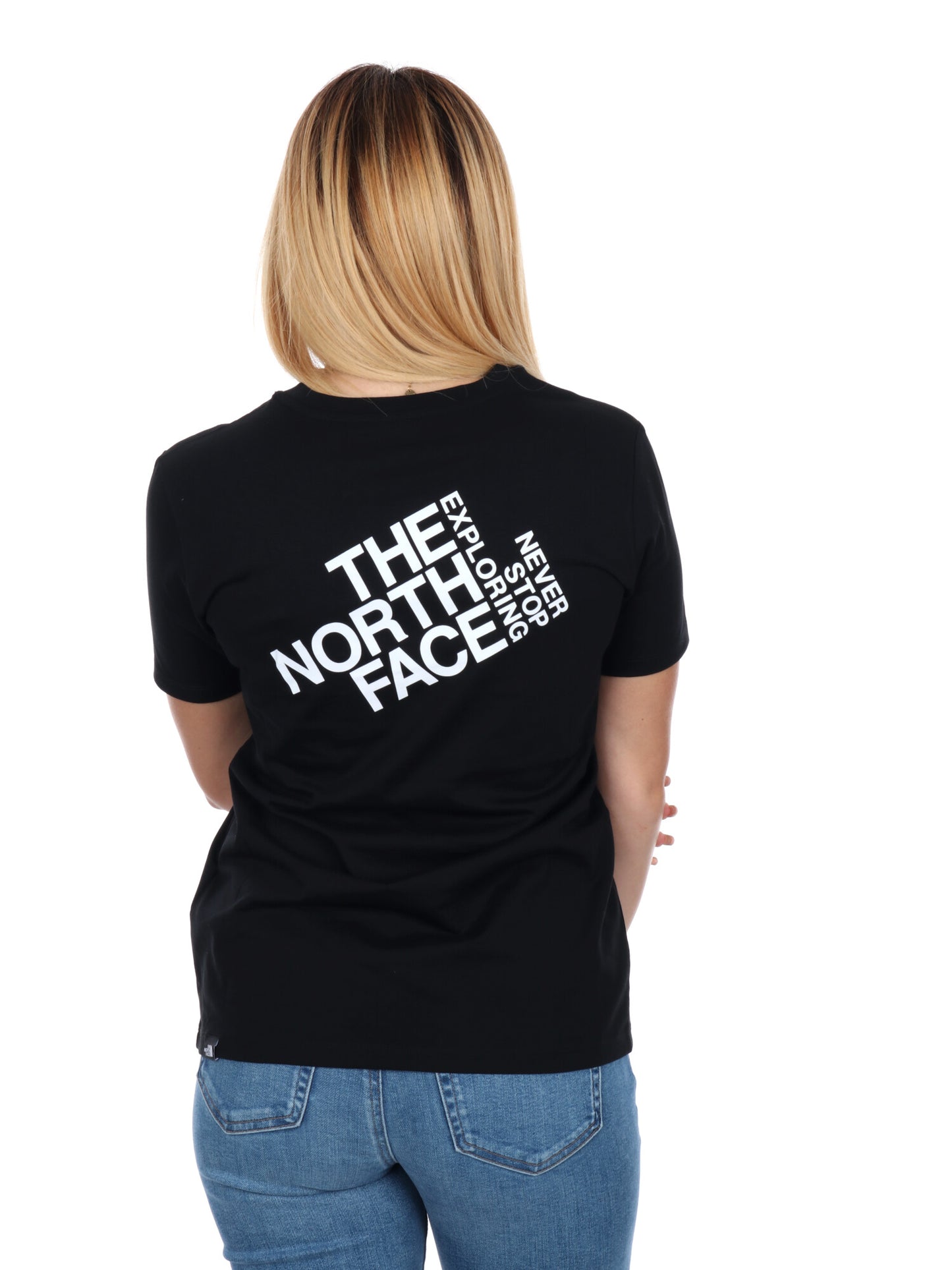 T-SHIRT GIROCOLLO BASIC DA DONNA NERO
