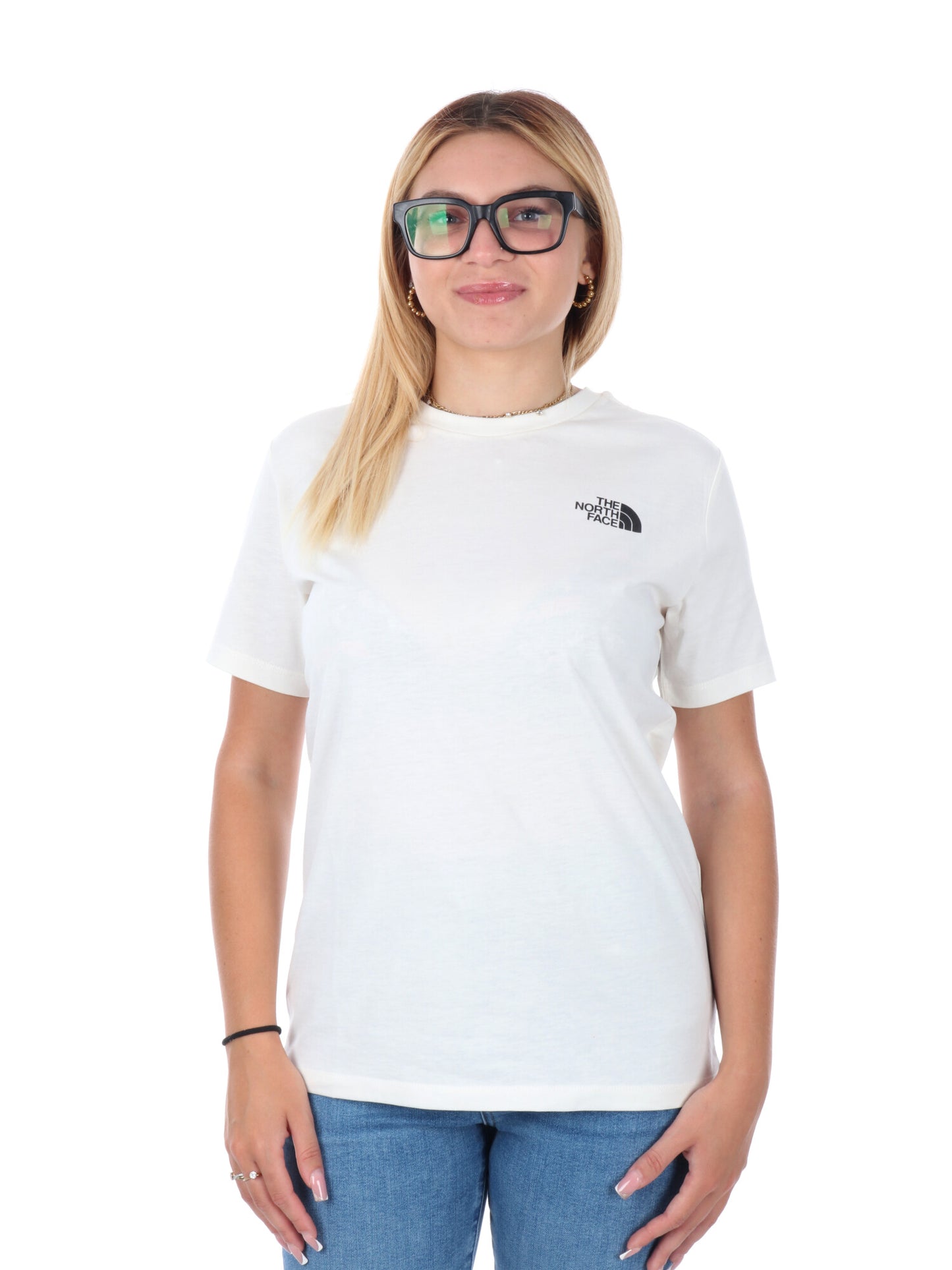 T-SHIRT GIROCOLLO BASIC DA DONNA PANNA