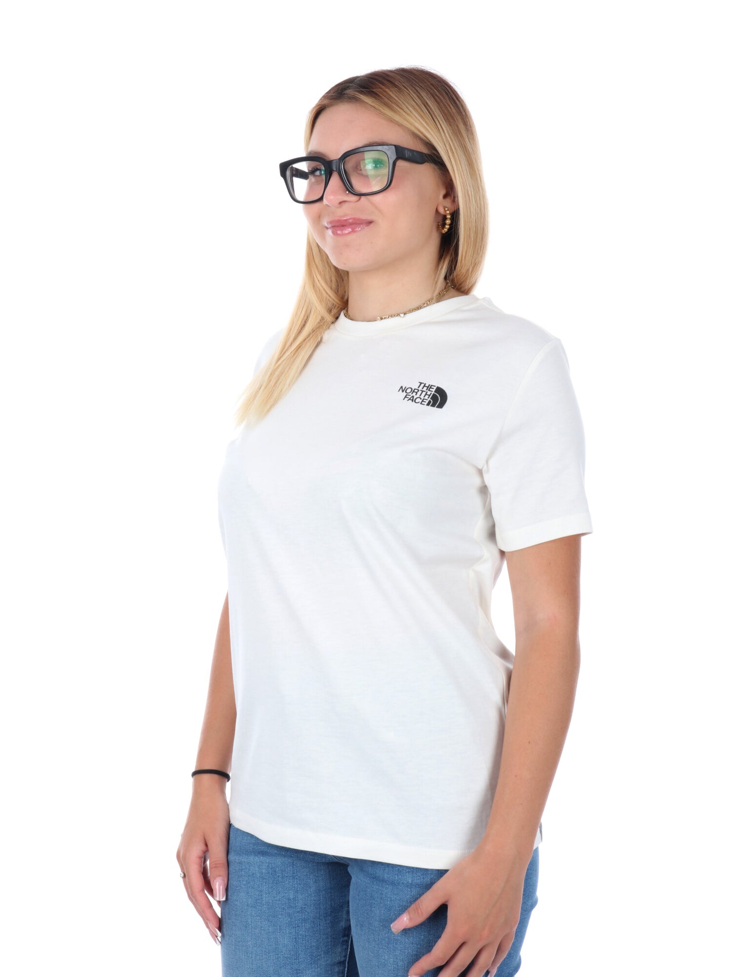 T-SHIRT GIROCOLLO BASIC DA DONNA PANNA