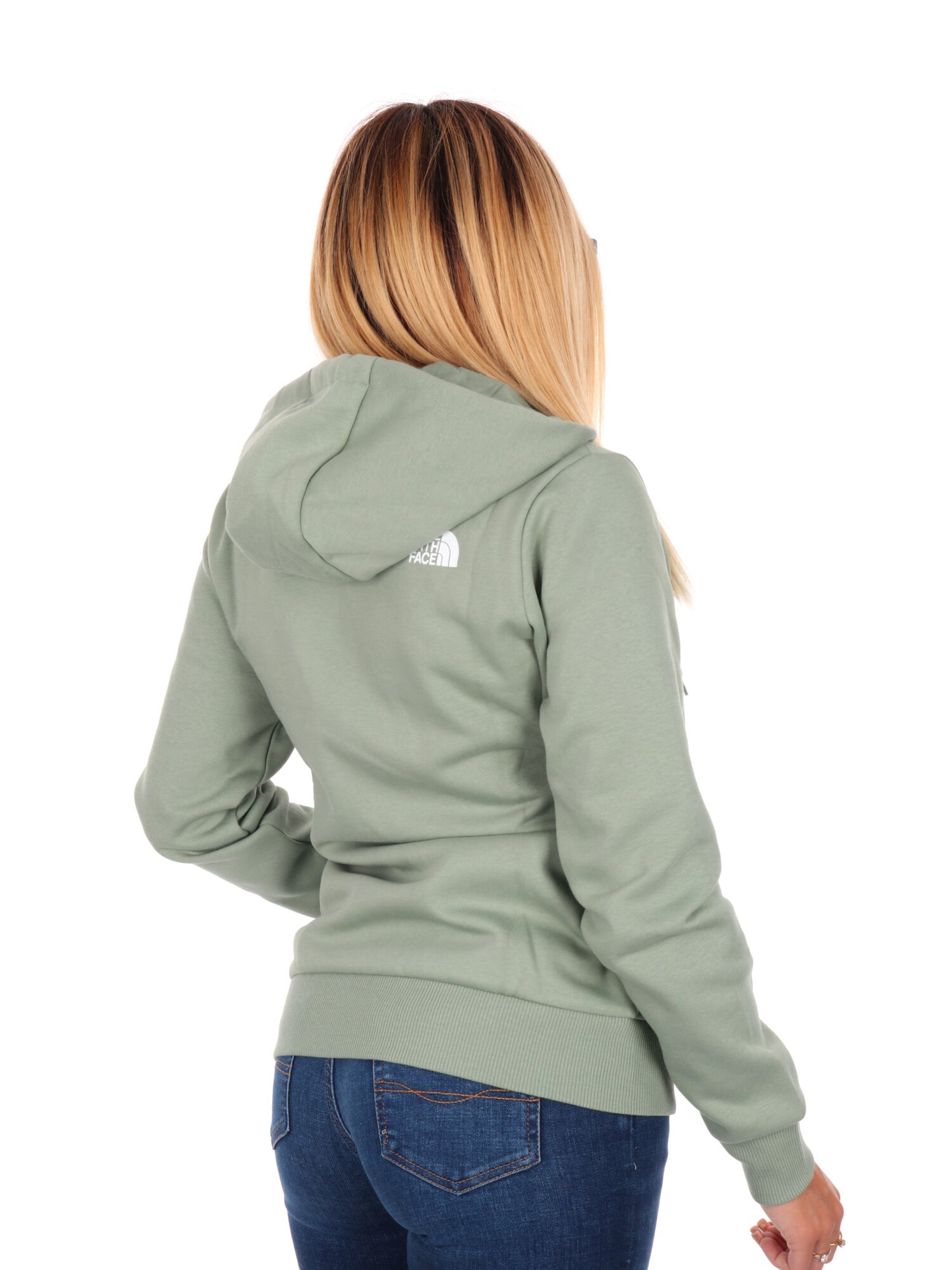 FELPA FULL ZIP E CAPPUCCIO THE NORTH FACE DA DONNA SALVIA