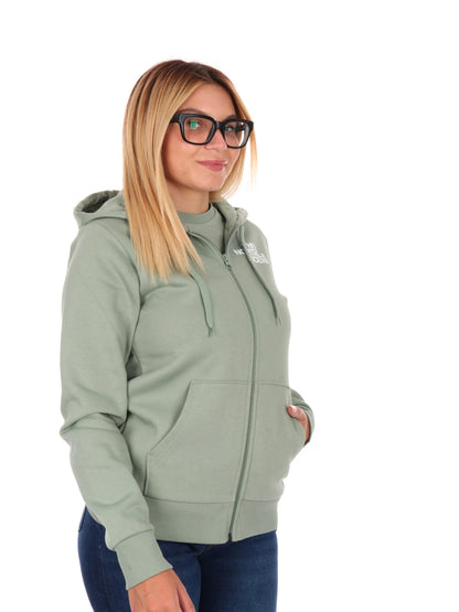 FELPA FULL ZIP E CAPPUCCIO THE NORTH FACE DA DONNA SALVIA