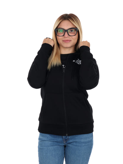 FELPA FULL ZIP E CAPPUCCIO THE NORTH FACE DA DONNA NERO