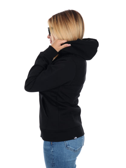 FELPA FULL ZIP E CAPPUCCIO THE NORTH FACE DA DONNA NERO