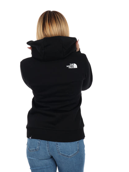 FELPA FULL ZIP E CAPPUCCIO THE NORTH FACE DA DONNA NERO