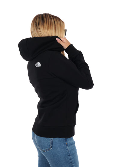FELPA FULL ZIP E CAPPUCCIO THE NORTH FACE DA DONNA NERO