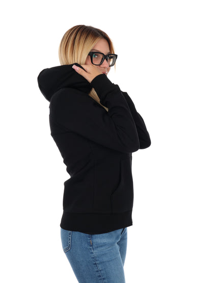 FELPA FULL ZIP E CAPPUCCIO THE NORTH FACE DA DONNA NERO