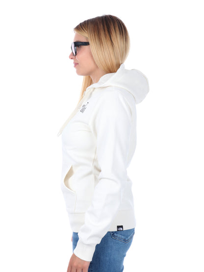 FELPA FULL ZIP E CAPPUCCIO THE NORTH FACE DA DONNA PANNA