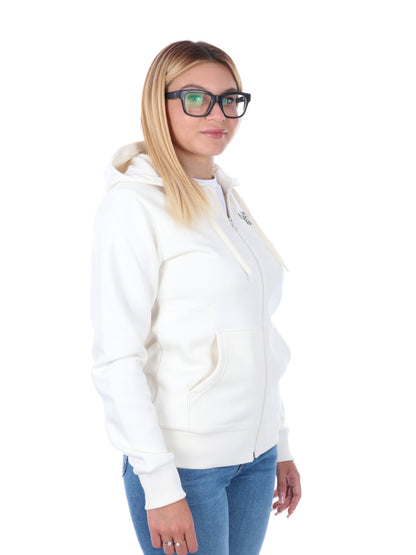 FELPA FULL ZIP E CAPPUCCIO THE NORTH FACE DA DONNA PANNA