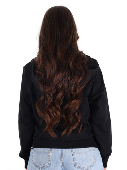 Felpa The North Face Blanca full zip da donna nera