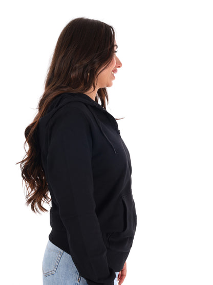 Felpa The North Face Blanca full zip da donna nera