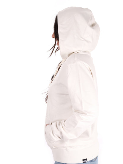 Felpa The North Face Blanca con zip full beige da donna