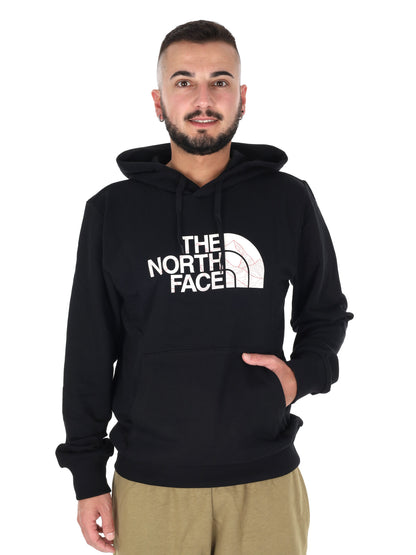 Felpa con cappuccio The North Face Blanca da uomo in nero