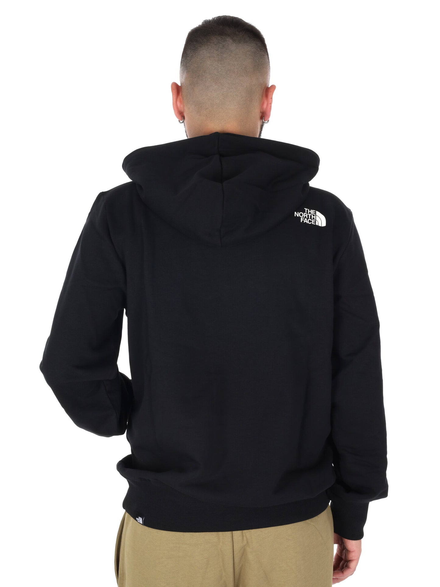 Felpa con cappuccio The North Face Blanca da uomo in nero