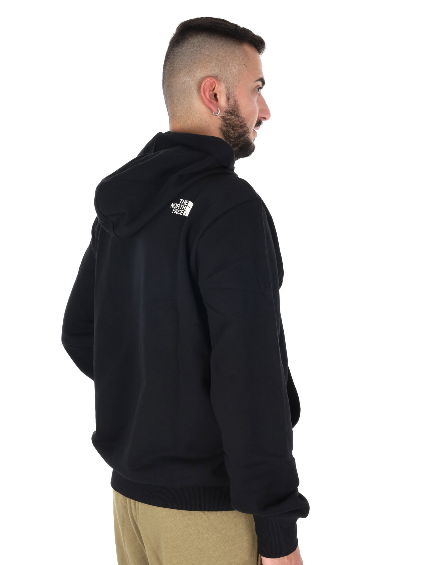 Felpa con cappuccio The North Face Blanca da uomo in nero