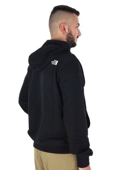 Felpa con cappuccio The North Face Blanca da uomo in nero