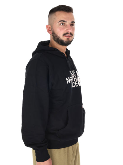 Felpa con cappuccio The North Face Blanca da uomo in nero