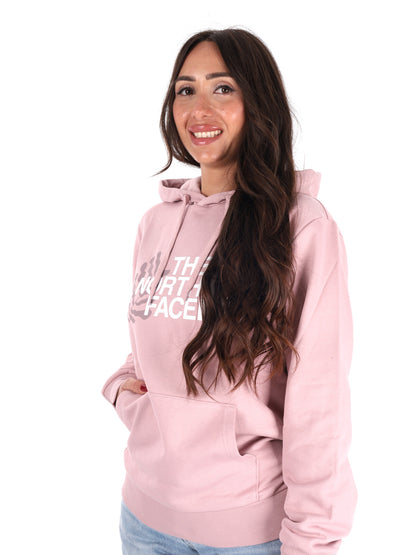 Felpa con cappuccio The North Face TNF Blanca da donna fucsia