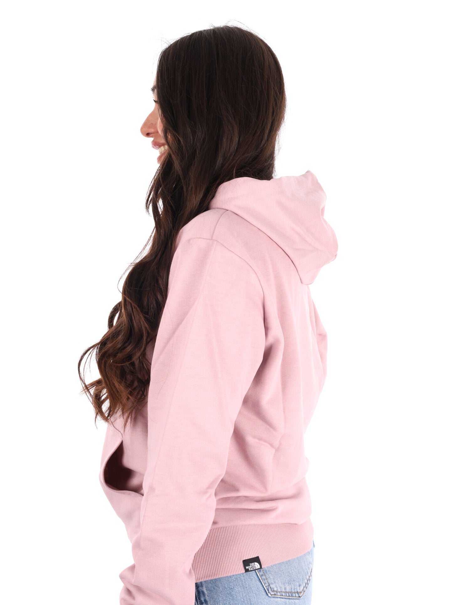 Felpa con cappuccio The North Face TNF Blanca da donna fucsia