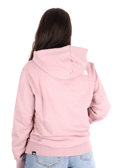 Felpa con cappuccio The North Face TNF Blanca da donna fucsia