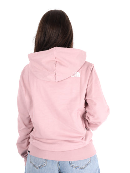 Felpa con cappuccio The North Face TNF Blanca da donna fucsia