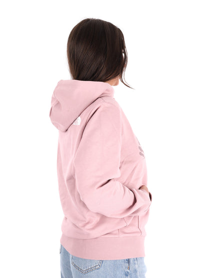 Felpa con cappuccio The North Face TNF Blanca da donna fucsia