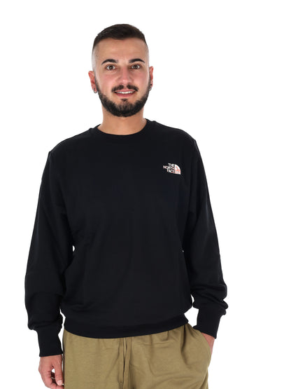Felpa The North Face Blanca Crew da uomo in nero