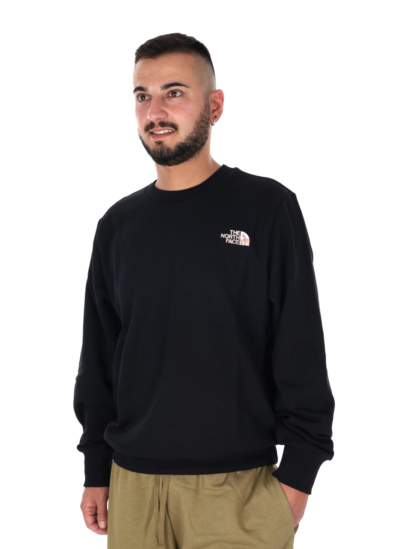 Felpa The North Face Blanca Crew da uomo in nero