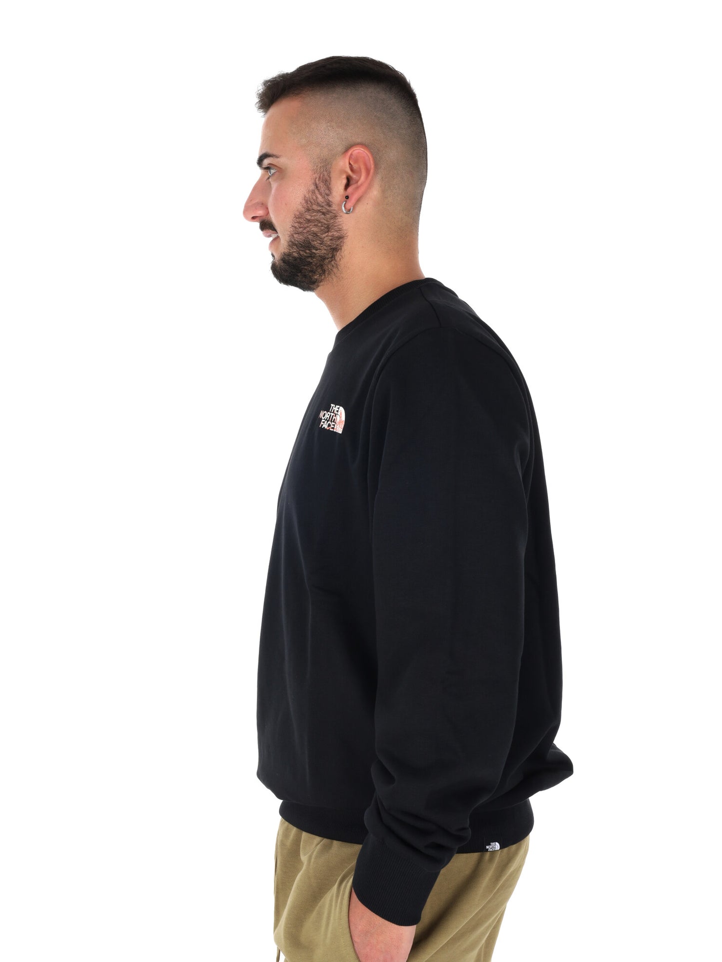 Felpa The North Face Blanca Crew da uomo in nero