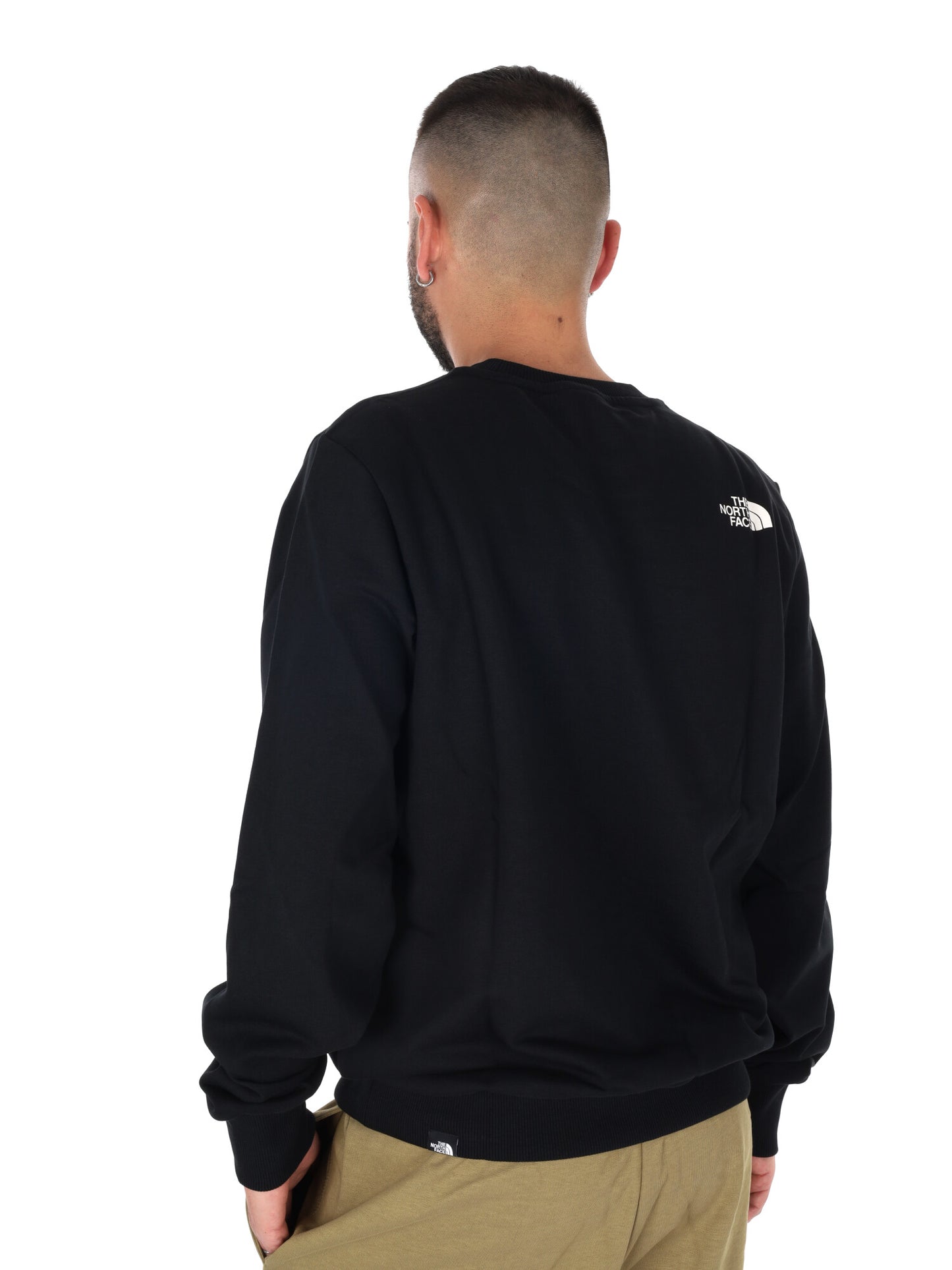 Felpa The North Face Blanca Crew da uomo in nero