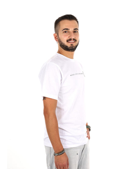The North Face Never Stop Exploring, t-shirt maniche corte da uomo bianca