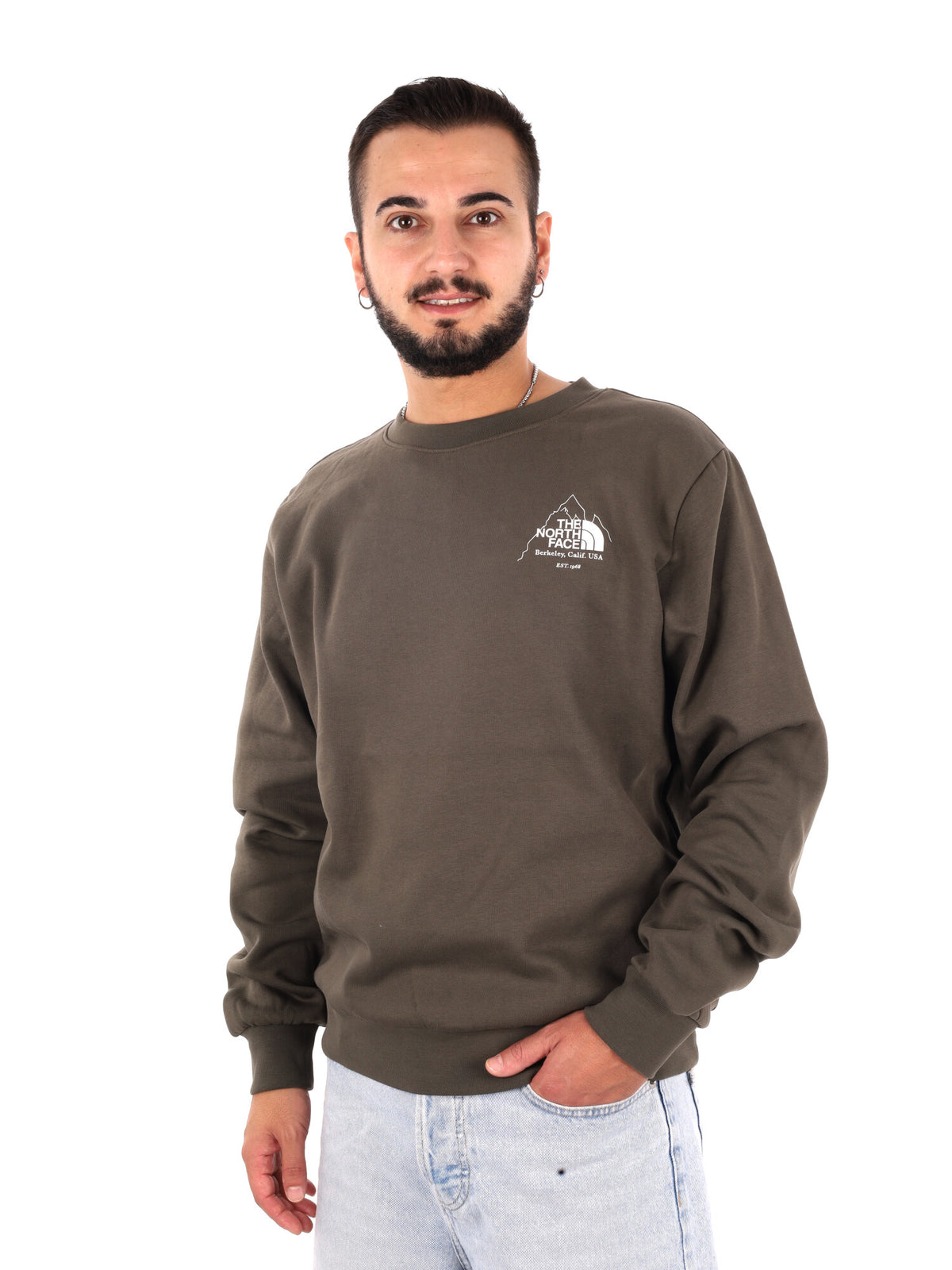 The North Face Sibli Reg Crew, felpa da uomo verde